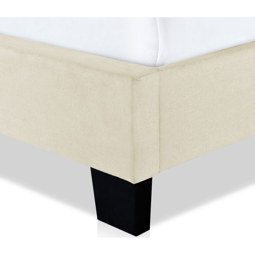 ariana white king upholstered bed   