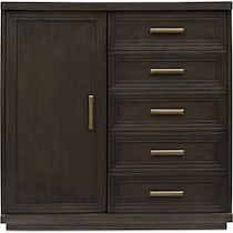 arielle bedroom dark brown door chest   