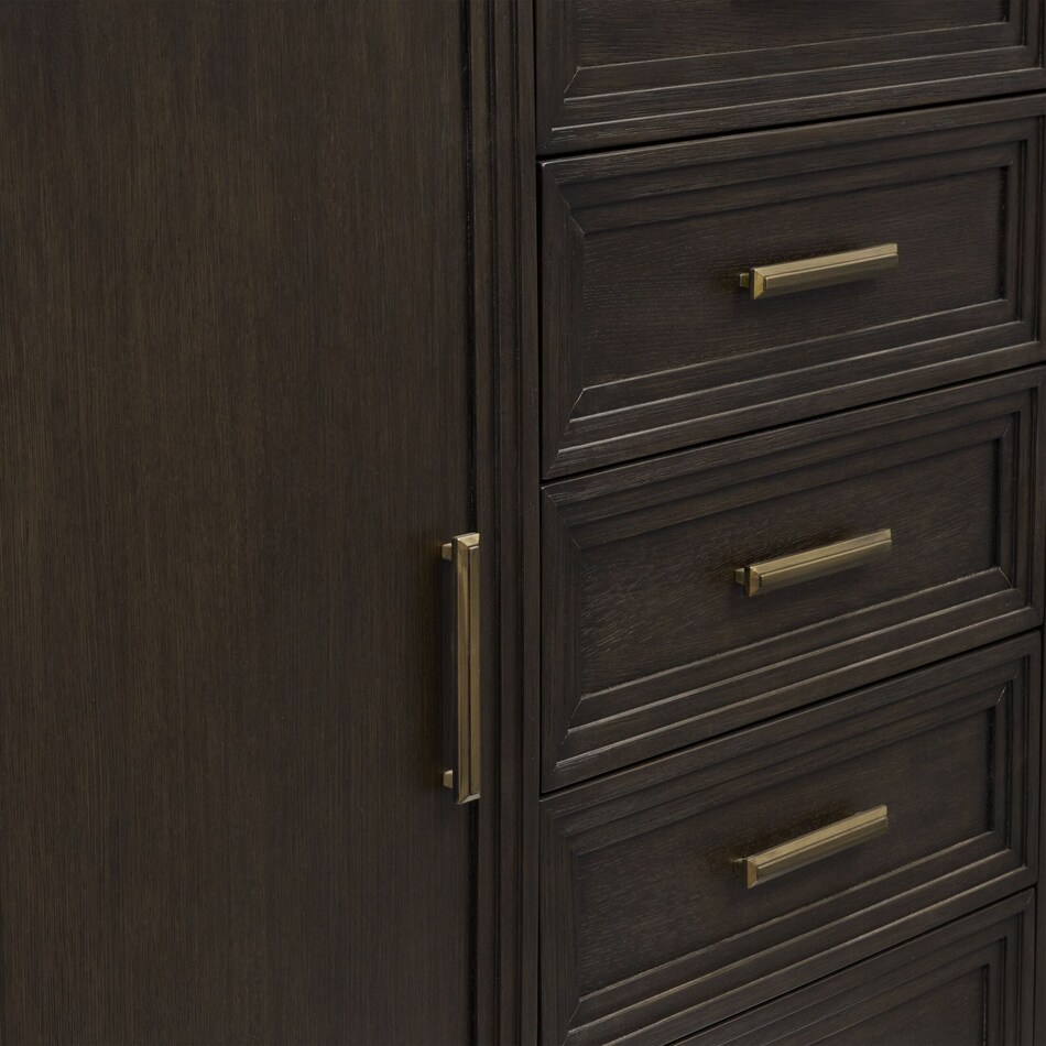 arielle bedroom dark brown door chest   