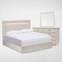 arielle bedroom white  pc king bedroom   
