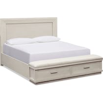 arielle bedroom white  pc king bedroom   