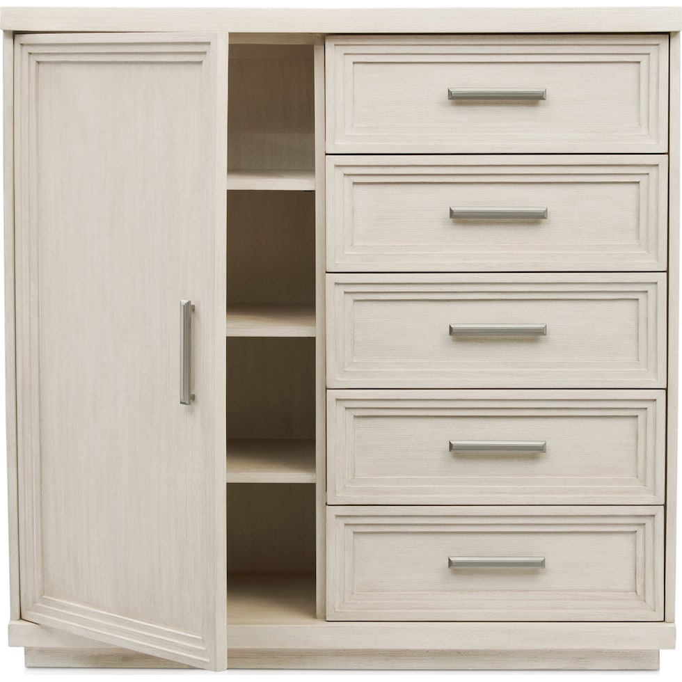 arielle bedroom white door chest   