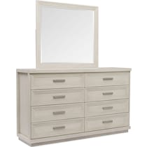 arielle bedroom white dresser & mirror   