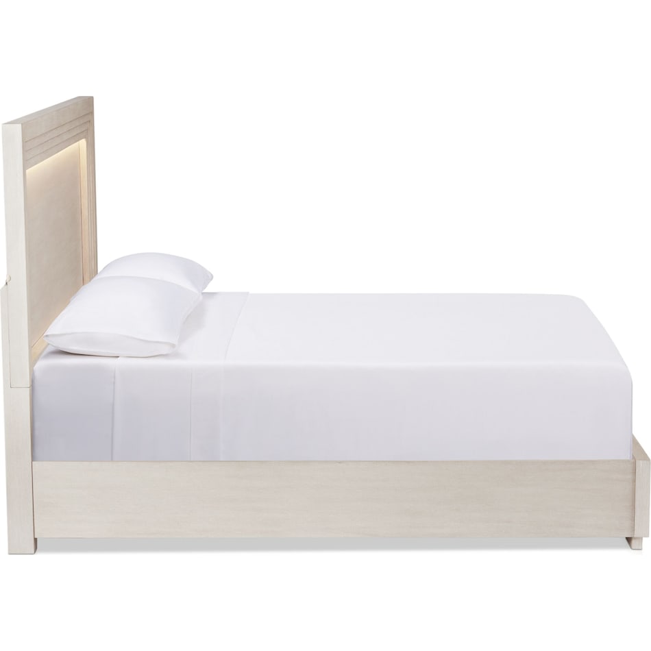 arielle bedroom white king bed   