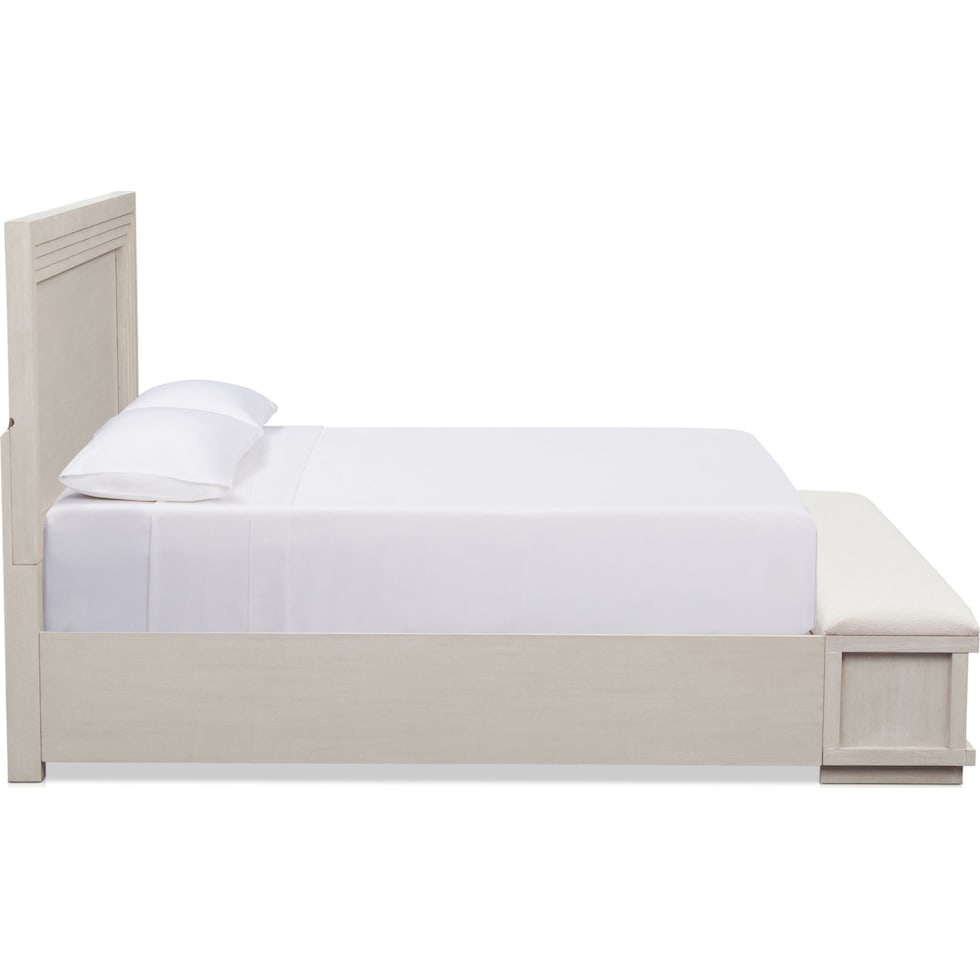 arielle bedroom white king bed   