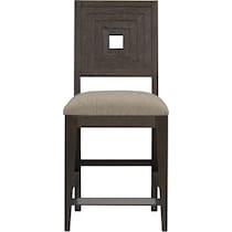 arielle dining dark brown  pc dining room   