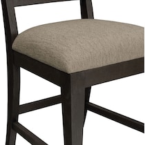 arielle dining dark brown  pc dining room   