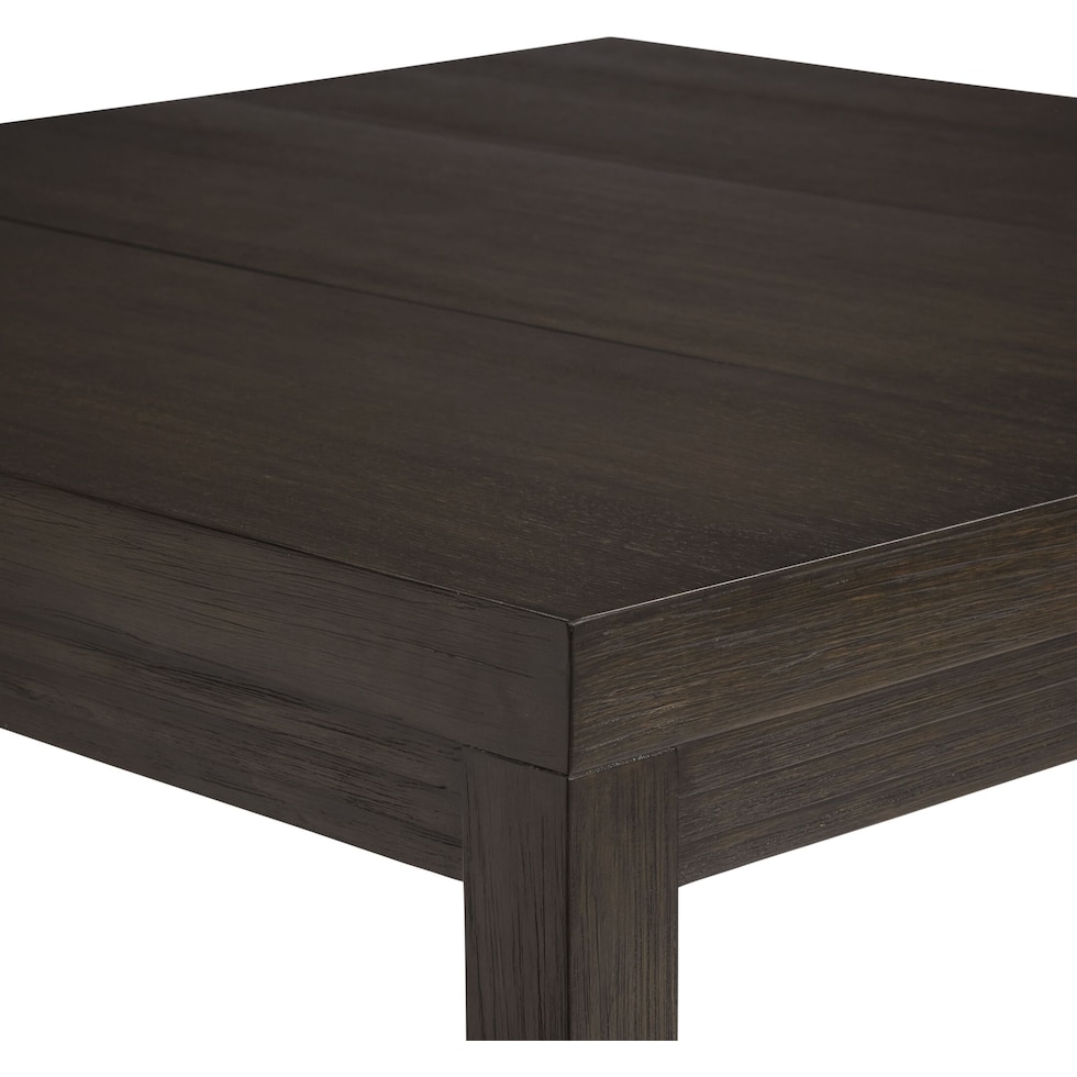 arielle dining dark brown  pc dining room   