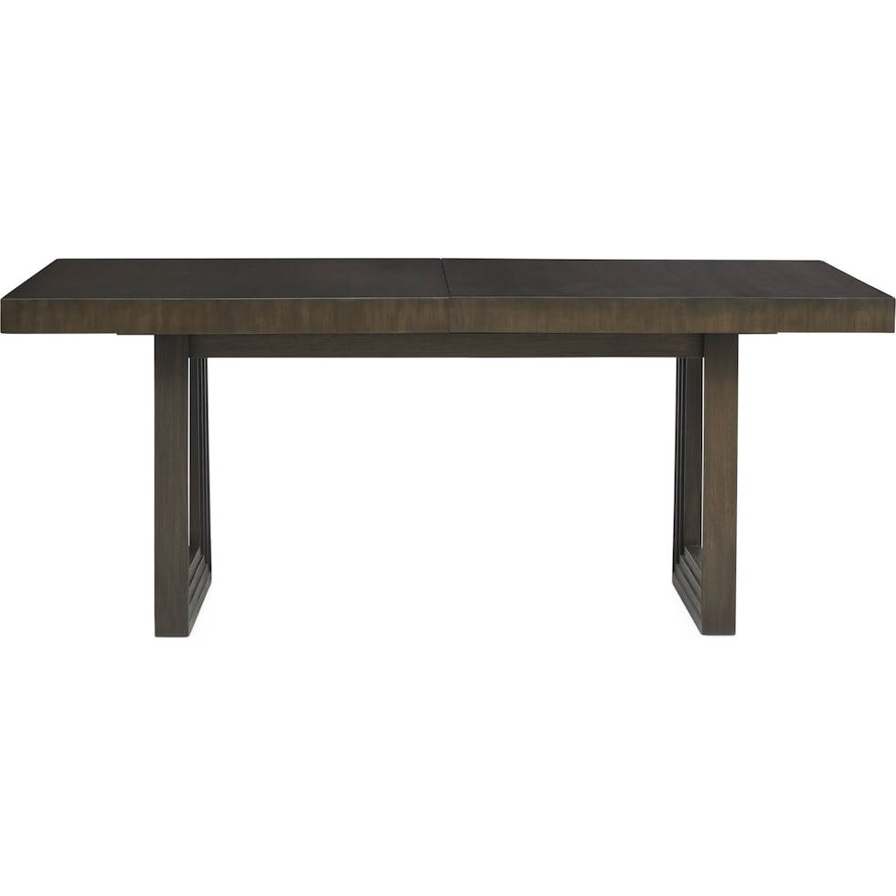 arielle dining dark brown  pc dining room   