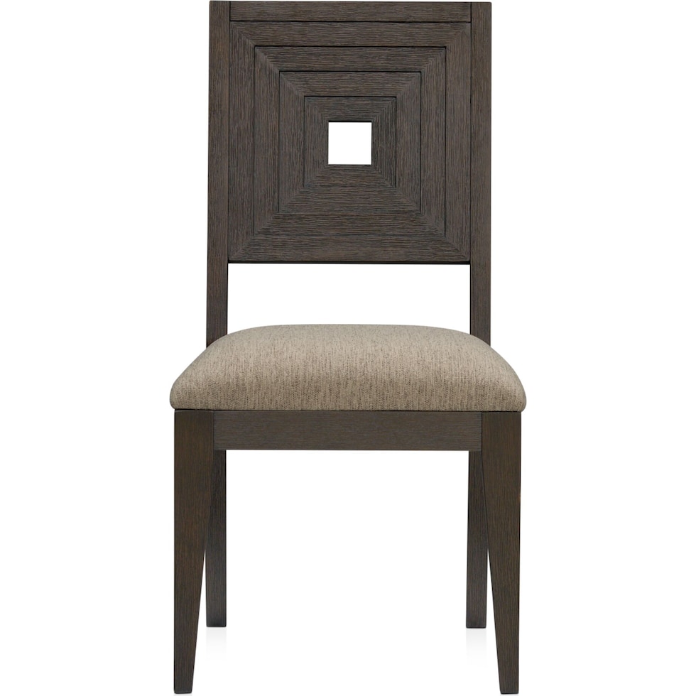 arielle dining dark brown  pc dining room   