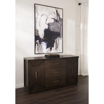 arielle dining dark brown buffet   