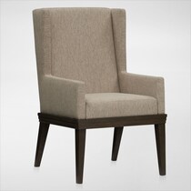 arielle dining dark brown host chair   