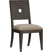 arielle dining dark brown side chair   