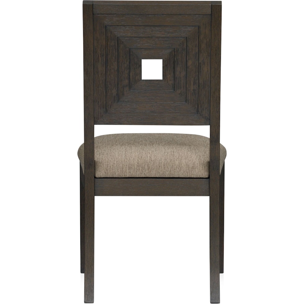 arielle dining dark brown side chair   