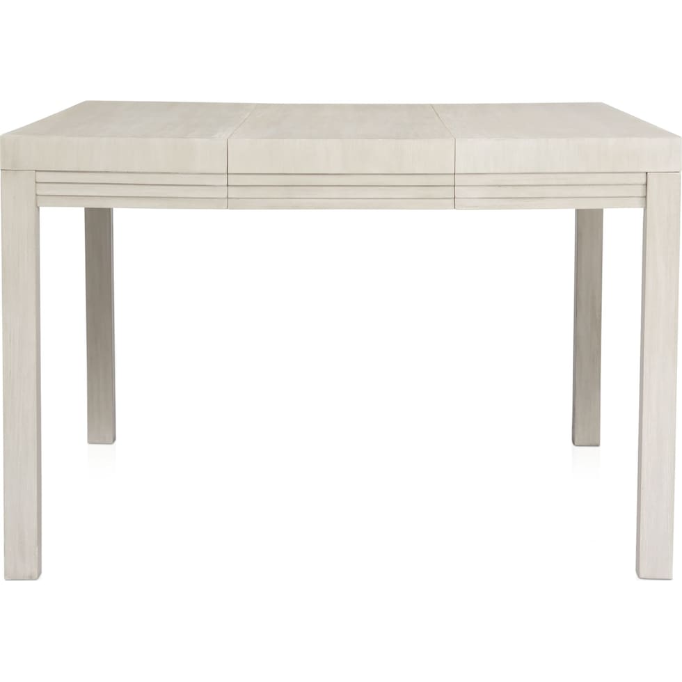 arielle dining white counter height dining table   