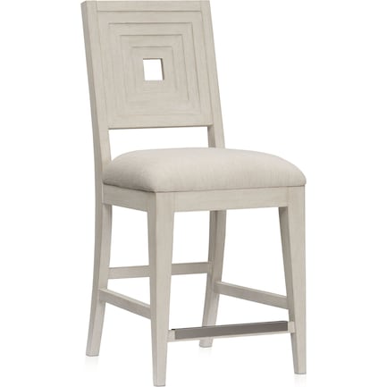 Arielle Counter-Height Stool - Parchment