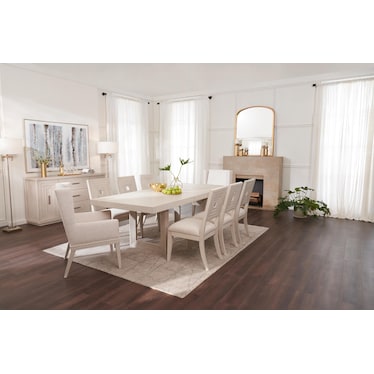 Arielle Rectangle Extendable Dining Table