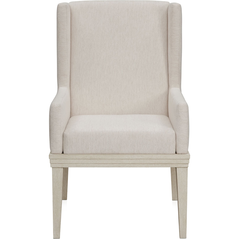 arielle dining white host chair   