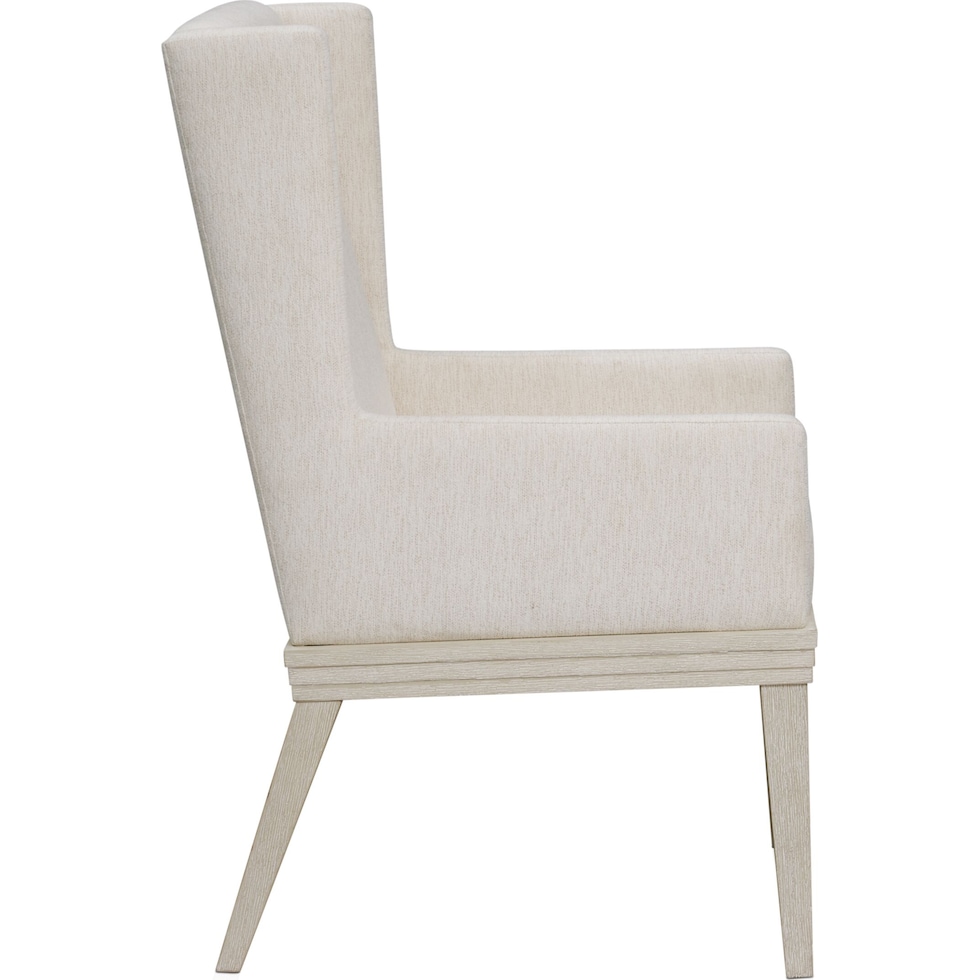 arielle dining white host chair   