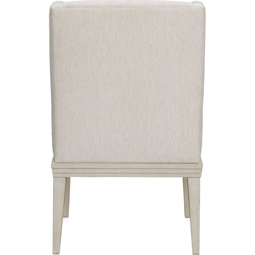 arielle dining white host chair   