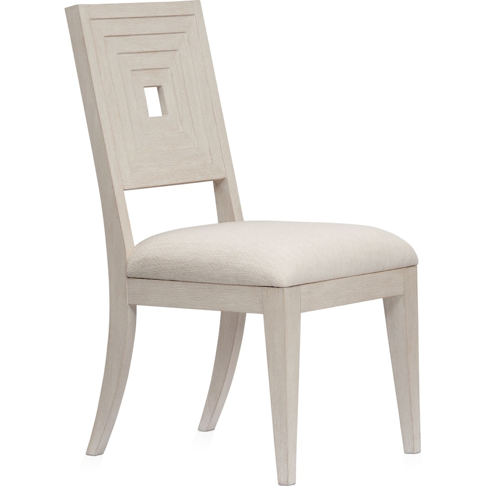 arielle dining white side chair   