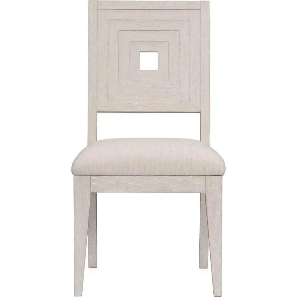 arielle dining white side chair   