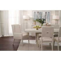 arielle dining white side chair   