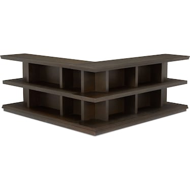 Arielle Left Corner Bookcase Console