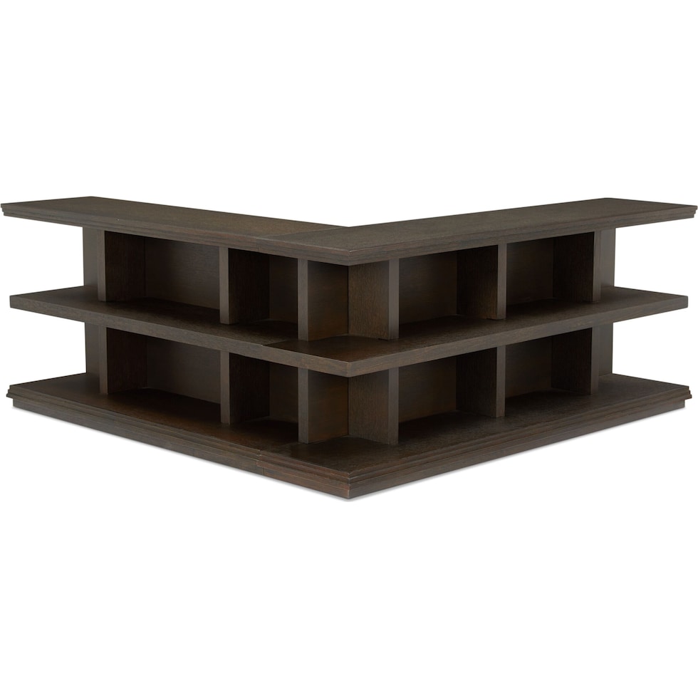 arielle occasional tables dark brown bookcase   