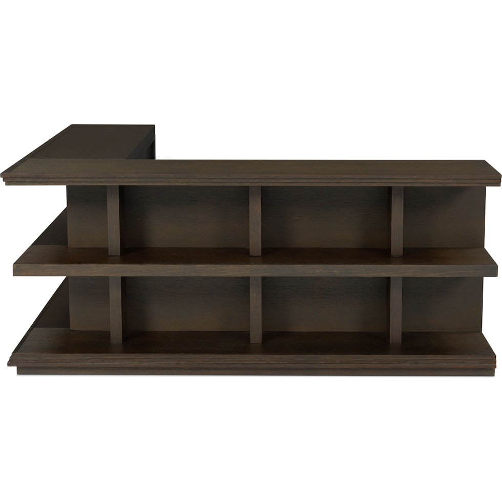 arielle occasional tables dark brown bookcase   