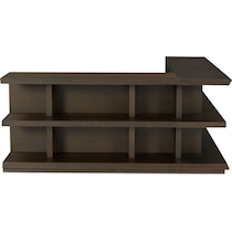 arielle occasional tables dark brown bookcase   