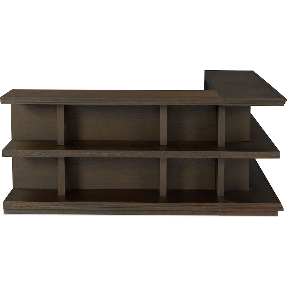 arielle occasional tables dark brown bookcase   