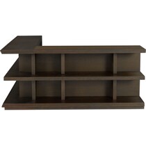 arielle occasional tables dark brown bookcase   