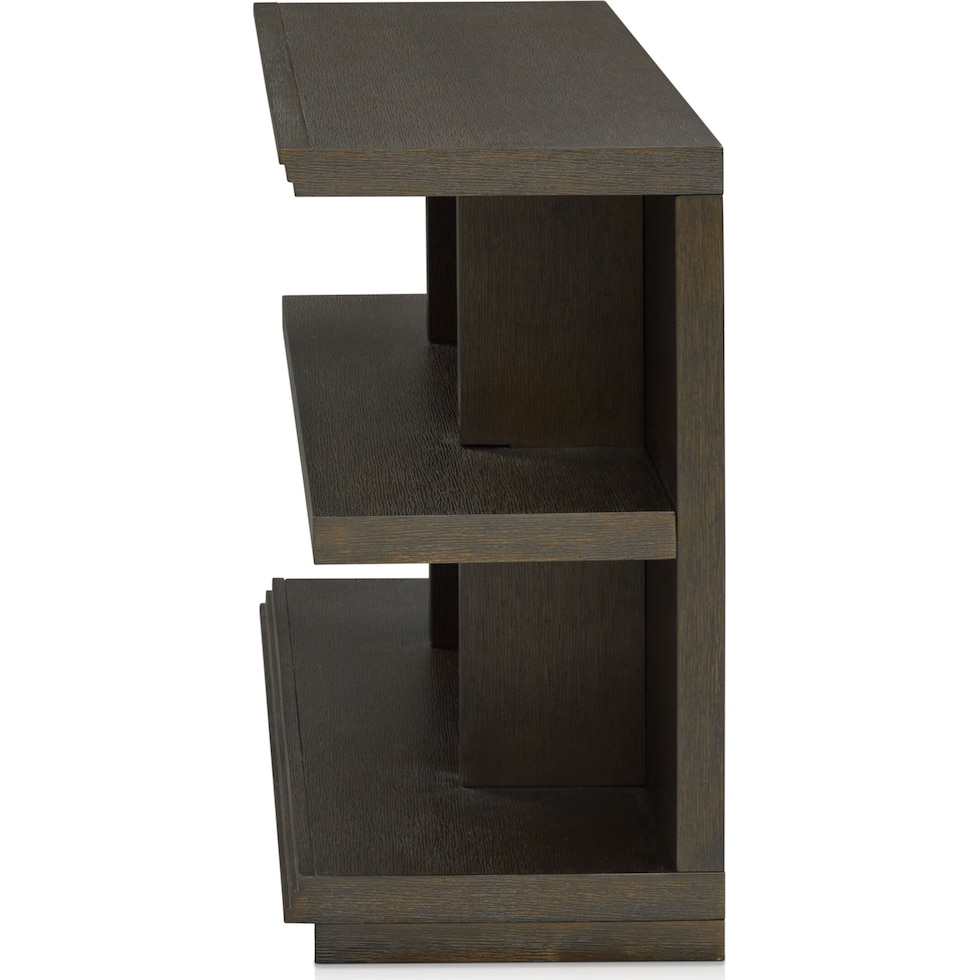 arielle occasional tables dark brown bookcase   