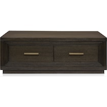 arielle occasional tables dark brown coffee table   