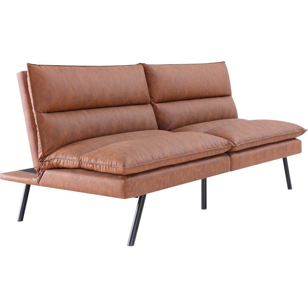 arietta light brown futon   