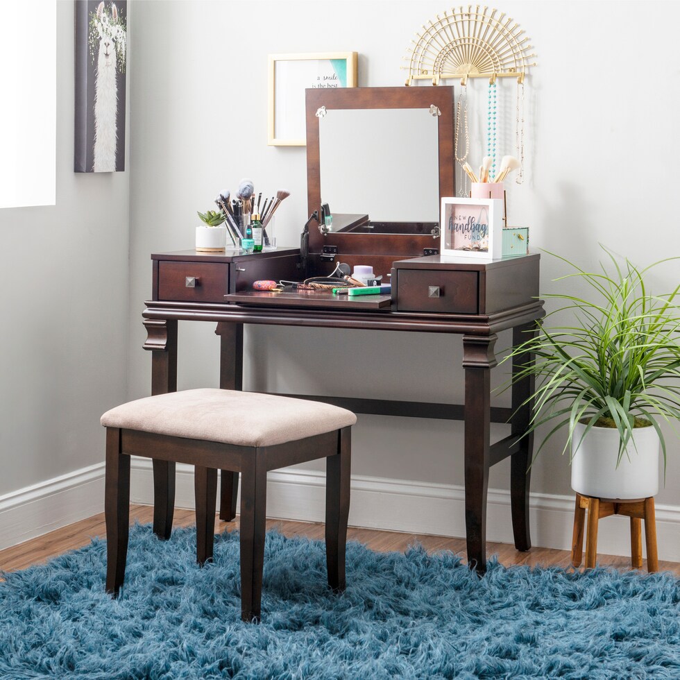 ariya dark brown vanity   