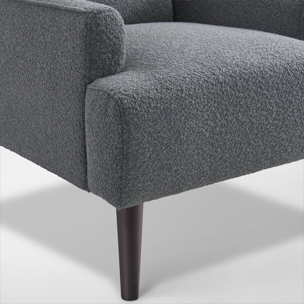 arla gray accent chair   