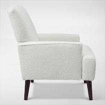 arla white accent chair   