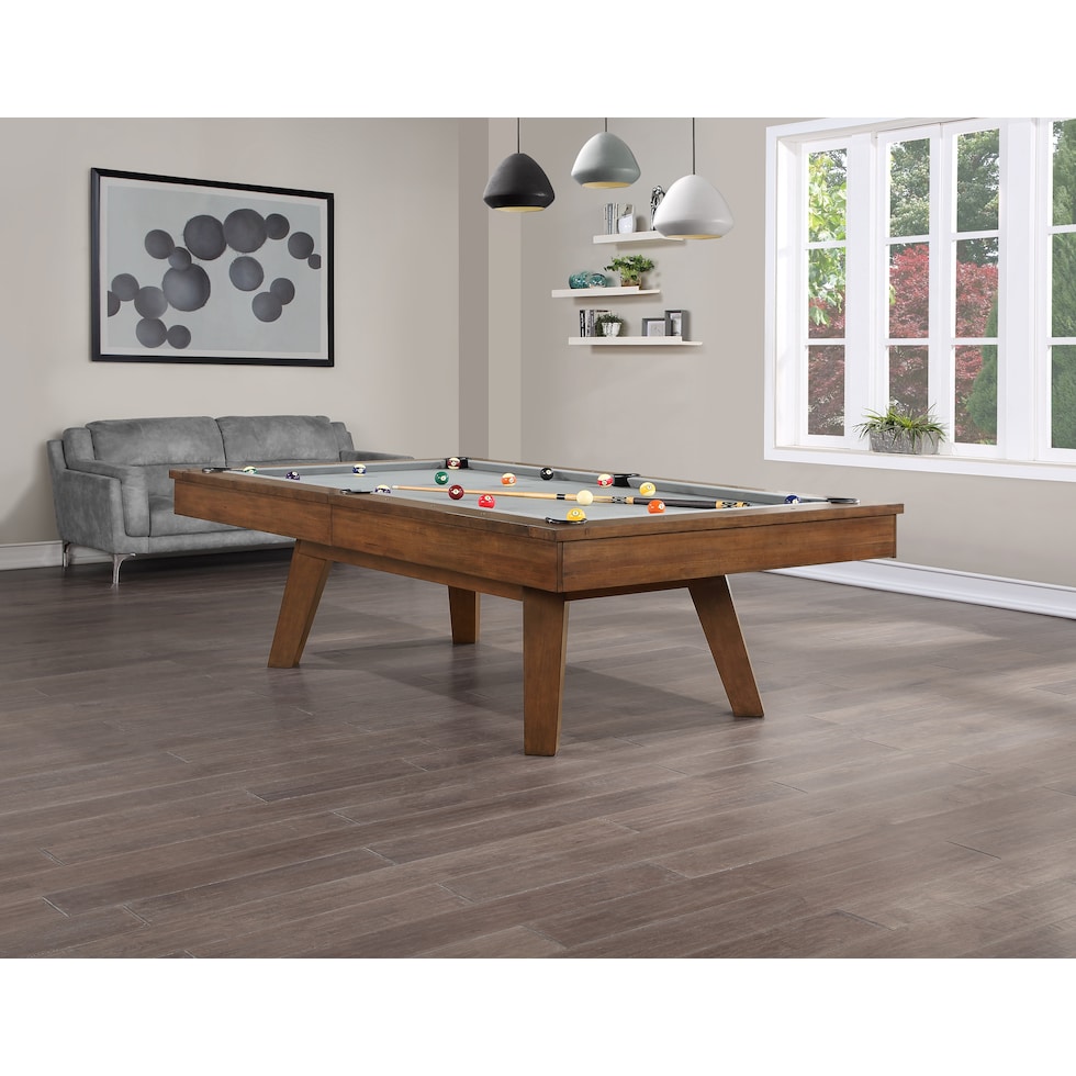 arlo pool table dark brown gaming table   