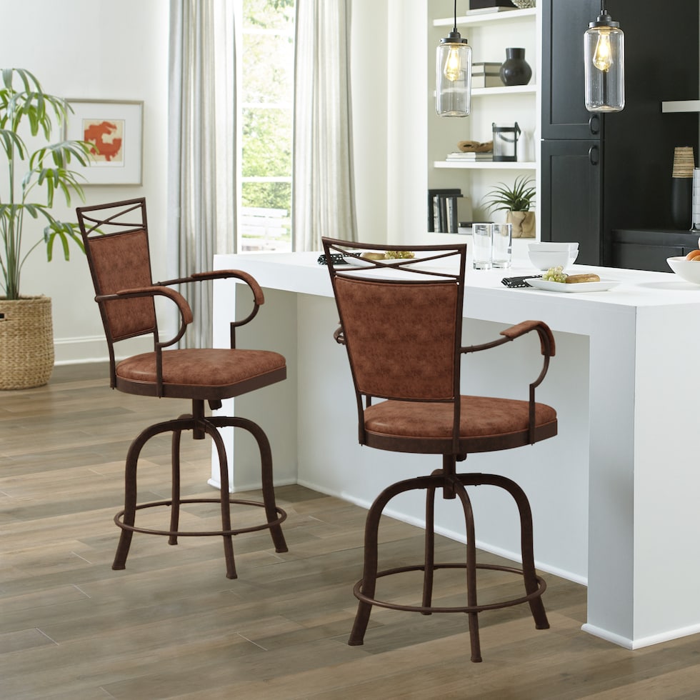 arno metal counter height stool   