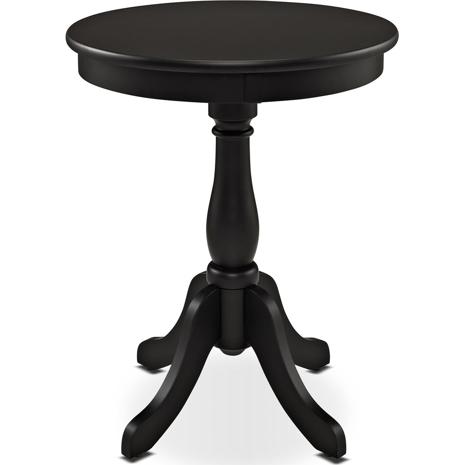 aron black side table   