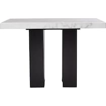 artemis counter height white marble counter height dining table   