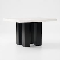 artemis counter height white marble counter height dining table   