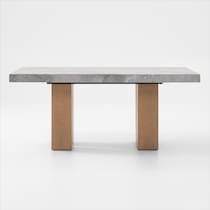 artemis gray marble beige natural legs  pc dining room   