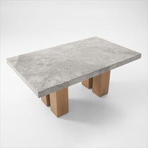artemis gray marble beige natural legs  pc dining room   