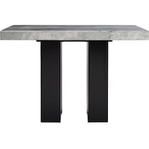 artemis gray marble black black legs  pc counter height dining room   