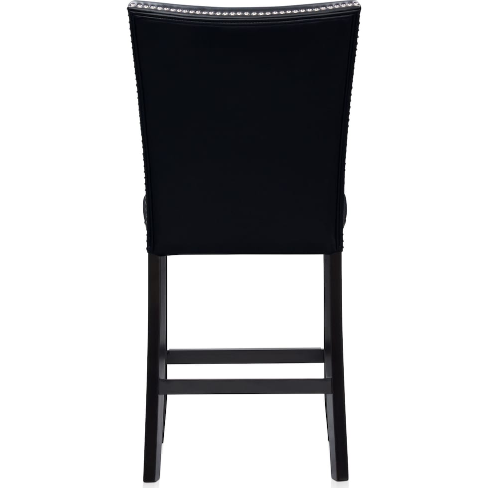 artemis gray marble black black legs  pc counter height dining room   