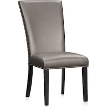 artemis gray marble black black legs  pc dining room   