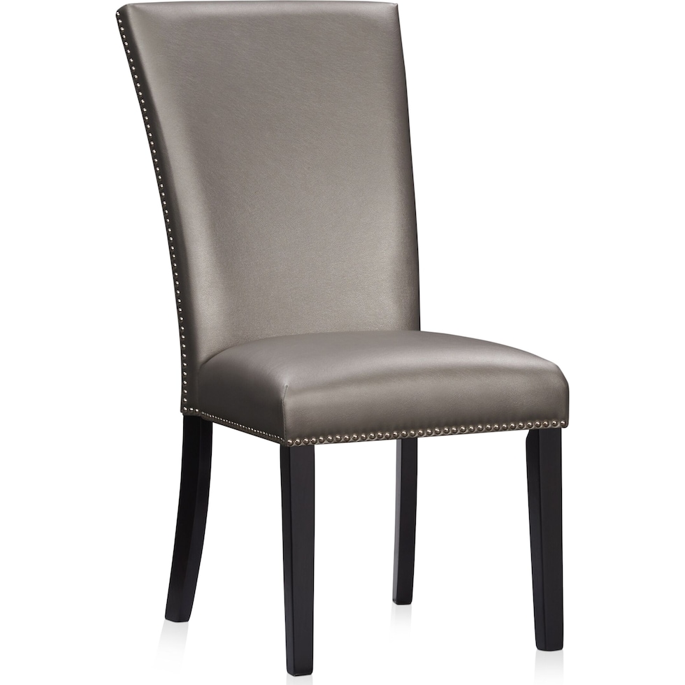 artemis gray marble black black legs  pc dining room   